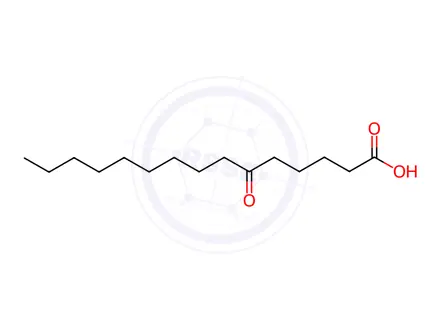 Chemical structure of 6-Oxopentadecanoic acid