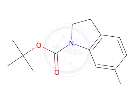 Chemical structure of tert-Butyl 6-hydroxyindoline-1-carboxylate