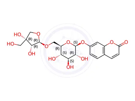Chemical structure of Apiosylskimmin