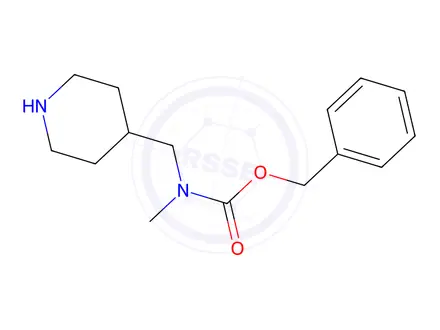 Chemical structure of Benzyl methyl(piperidin-4-ylmethyl)carbamate