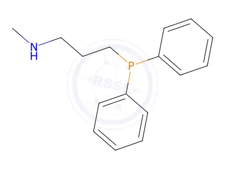 Chemical structure of 3-Diphenylphosphanyl-N-methyl-propan-1-amine