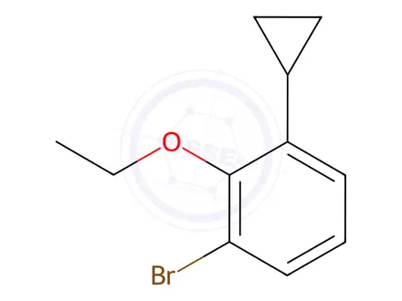 Chemical structure of Benzene, 1-bromo-3-cyclopropyl-2-ethoxy-