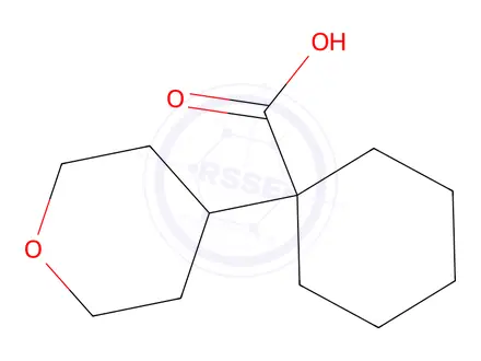 Chemical structure of 1-(Tetrahydro-2h-pyran-4-yl)cyclohexane-1-carboxylic acid