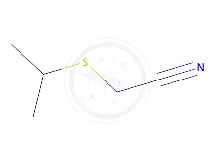 Chemical structure of (Isopropylthio)acetonitrile