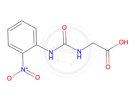 Chemical structure of N-{[(2-Nitrophenyl)amino]carbonyl}glycine