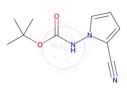 Chemical structure of 1-N-Boc-Amino-2-cyanopyrrole