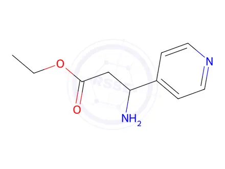 Chemical structure of ethyl 3-amino-3-(pyridin-4-yl)propanoate