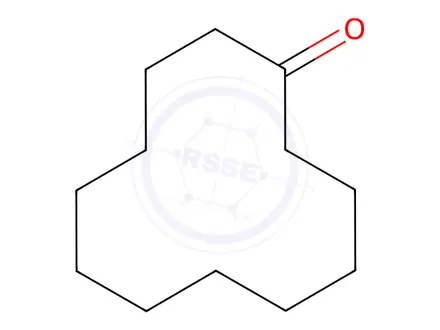 Chemical structure of Cyclododecanone