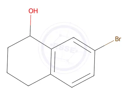 Chemical structure of 7-Bromo-1,2,3,4-tetrahydro-naphthalen-1-ol