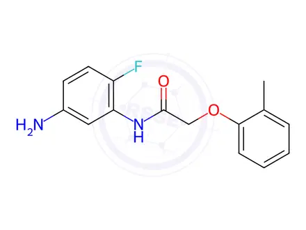 Chemical structure of N-(5-Amino-2-fluorophenyl)-2-(2-methylphenoxy)-acetamide