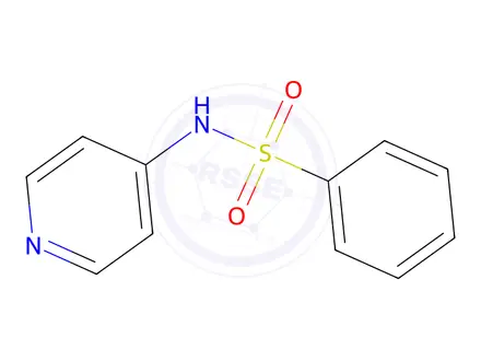Chemical structure of N-4-Pyridylbenzenesulfonamide