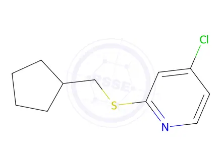 Chemical structure of 4-Chloro-2-((cyclopentylmethyl)thio)pyridine