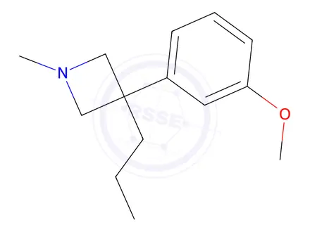 Chemical structure of 3-(m-Methoxyphenyl)-1-methyl-3-propylazetidine