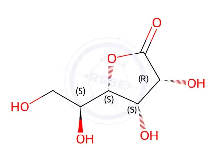 Chemical structure of L-mannono-1,4-lactone