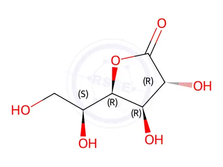 Chemical structure of L-Idonic acid, γ-lactone