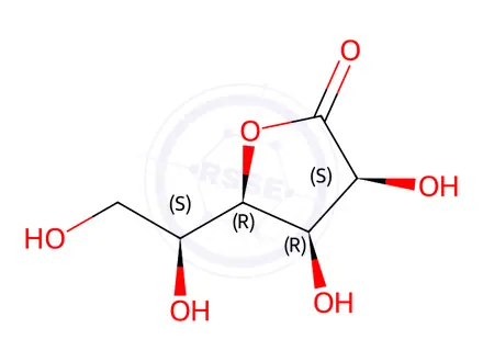 Chemical structure of L-Gulonicacid-γ-lactone
