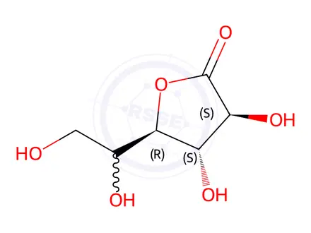 Chemical structure of D-Idonic Acid-1,4-lactone