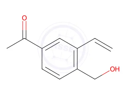 Chemical structure of 1-[3-Ethenyl-4-(hydroxymethyl)phenyl]ethanone