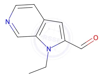 Chemical structure of 1-ethyl-1H-pyrrolo[2,3-c]pyridine-2-carbaldehyde