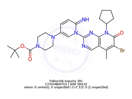 Chemical structure of Palbociclib Impurity 391