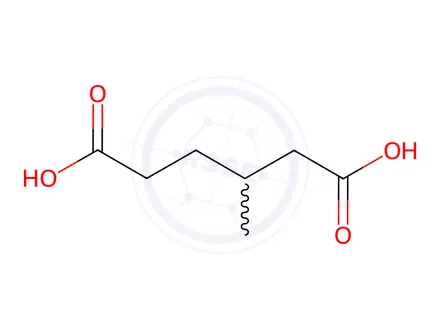 Chemical structure of 3-Methyladipic Acid