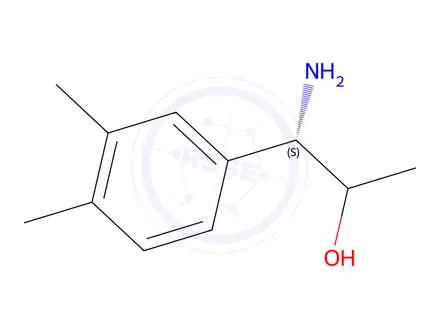 Chemical structure of (1S)-1-amino-1-(3,4-dimethylphenyl)propan-2-ol