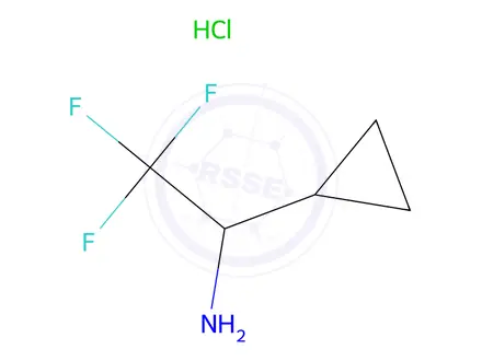 Chemical structure of alpha-(Trifluoromethyl)cyclopropanemethanamine Hydrochloride