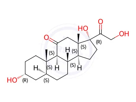Chemical structure of Allotetrahydrocortisone