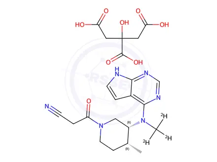 Chemical structure of Tofacitinib-D3 Citrate