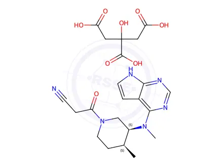 Chemical structure of Tofacitinib Impurity C(Citrate)
