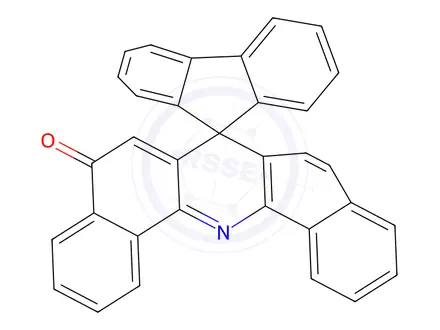 Chemical structure of 5H-spiro[dibenzo[c,h]acridine-7,9'-fluoren]-5-one