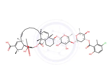 Chemical structure of O-demethylhydroxychlorothricin