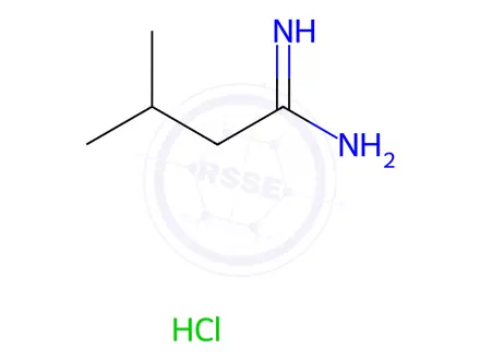 Chemical structure of 3-methylbutanimidamide hydrochloride