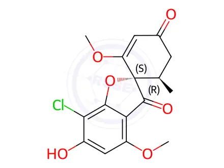 Chemical structure of 6-O-Demethyl Griseofulvin