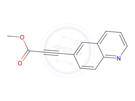 Chemical structure of methyl 3-(quinolin-6-yl)prop-2-ynoate