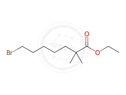 Chemical structure of Ethyl 7-bromo-2,2-dimethylheptanoate