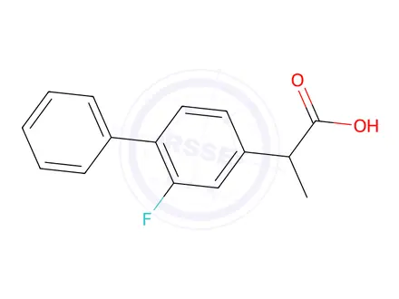 Chemical structure of Flurbiprofen
