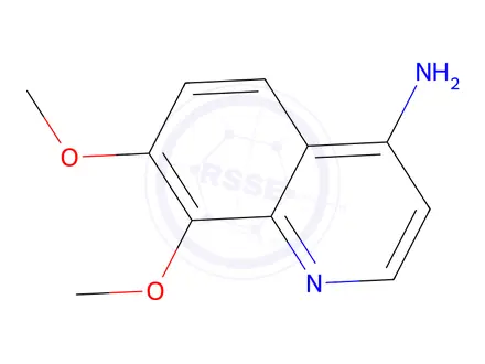 Chemical structure of 7,8-Dimethoxyquinolin-4-amine