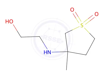 Chemical structure of 2-(3-METHYL-1,1-DIOXO-TETRAHYDRO-1-THIOPHEN-3-YLAMINO)-ETHANOL