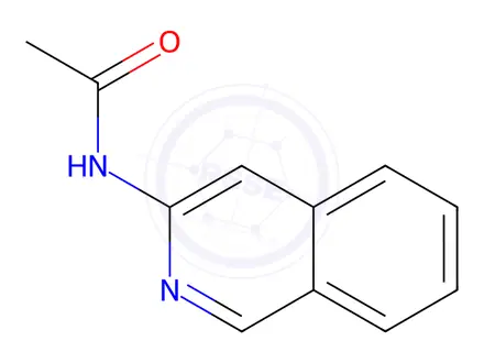 Chemical structure of N-(Isoquinolin-3-yl)acetamide