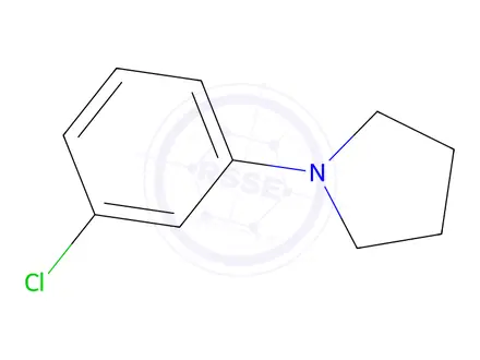 Chemical structure of 1-(3-Chlorophenyl)pyrrolidine