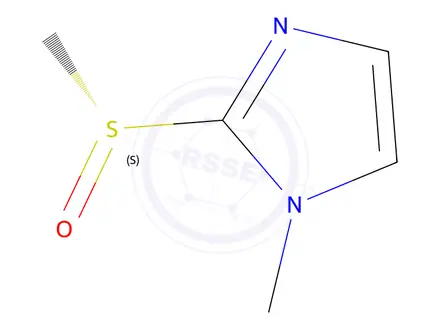 Chemical structure of (S)-1-Methyl-2-(methylsulfinyl)-1H-imidazole
