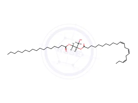 Chemical structure of 17:0-22:4 DG-d5
