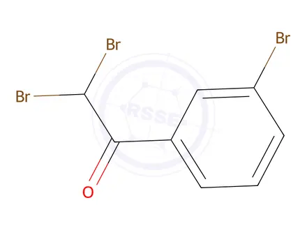 Chemical structure of 2,2-Dibromo-1-(3-bromophenyl)ethan-1-one