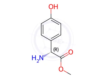 Chemical structure of Methyl D-(-)-4-Hydroxy-Phenylglycinate