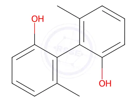 Chemical structure of [1,1-Biphenyl]-2,2-diol,6,6-dimethyl-(9CI)