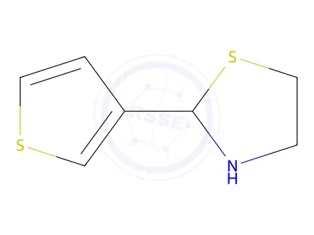 Chemical structure of 2-(Thiophen-3-yl)-1,3-thiazolidine