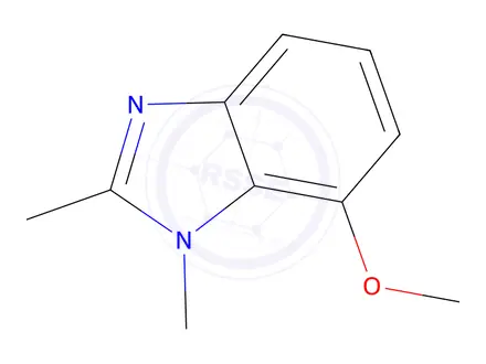 Chemical structure of 7-methoxy-1,2-dimethyl-1H-1,3-benzodiazole