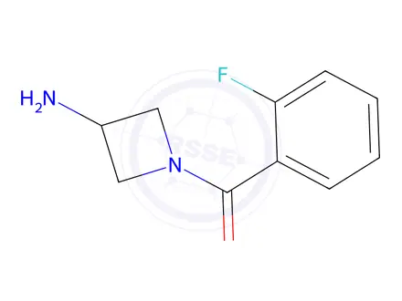 Chemical structure of 1-(2-fluorobenzoyl)azetidin-3-amine