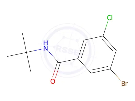 Chemical structure of 3-Bromo-N-(tert-butyl)-5-chlorobenzamide